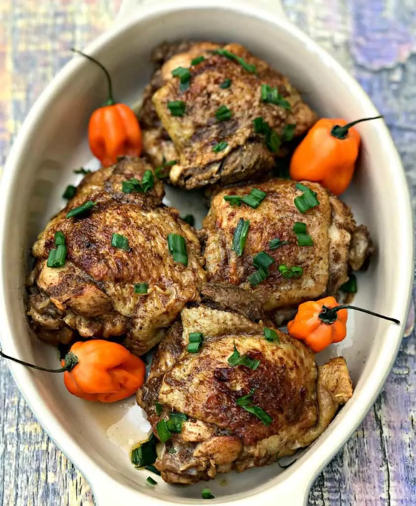 instant pot Jamaican jerk chicken thighs