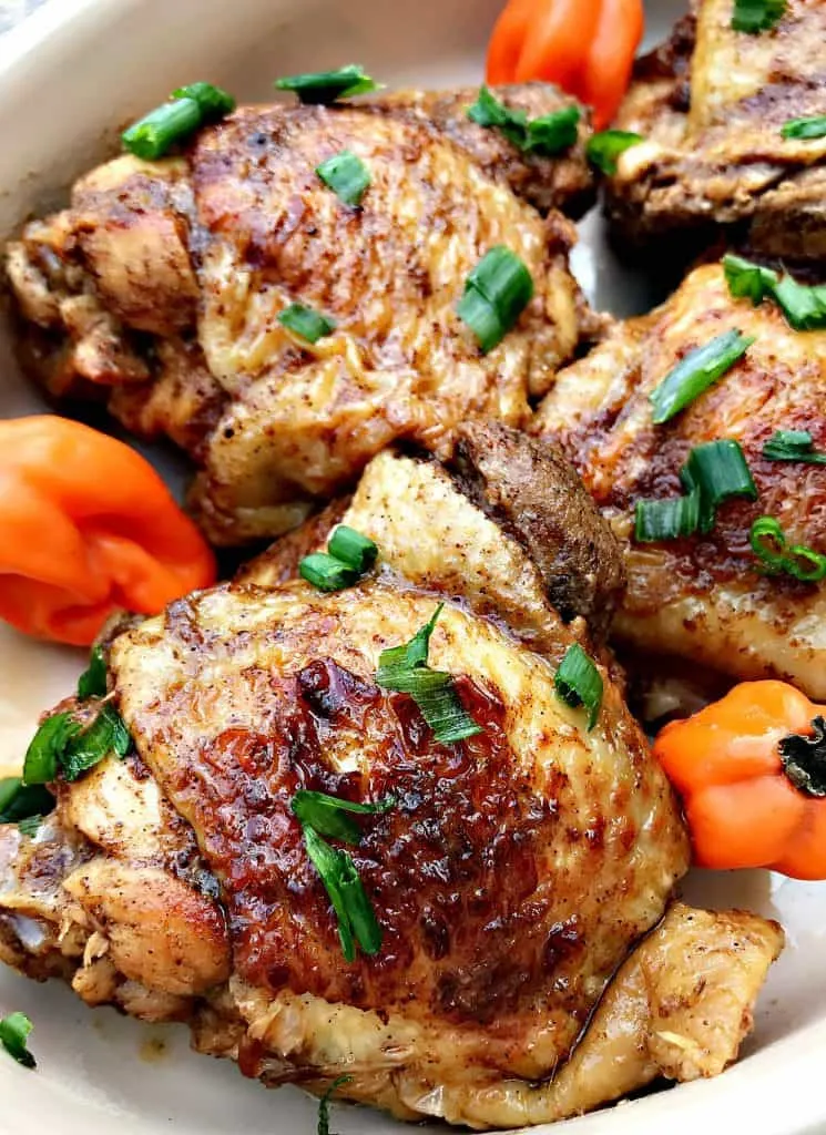 instant pot Jamaican jerk chicken thighs