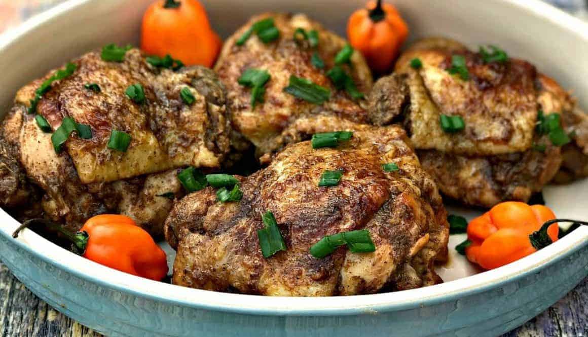 Instant Pot Jamaican Jerk Chicken Thighs