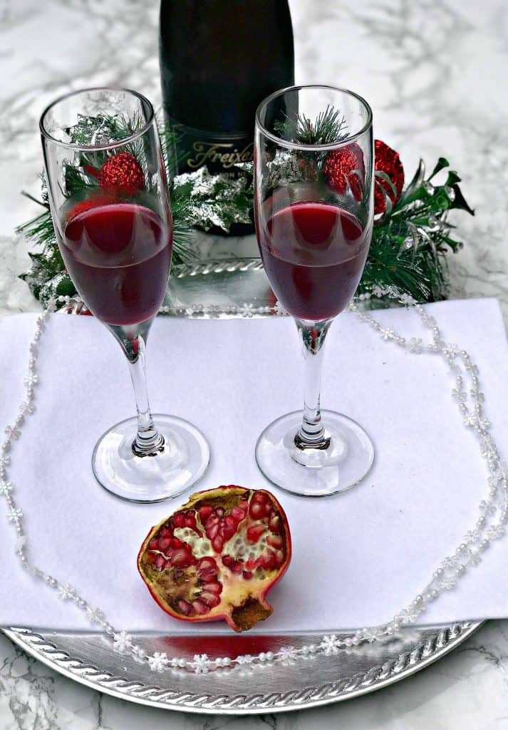 Pomegranate Holiday Mimosas