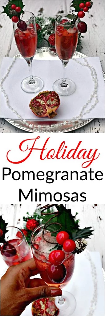 Pomegranate Holiday Mimosas