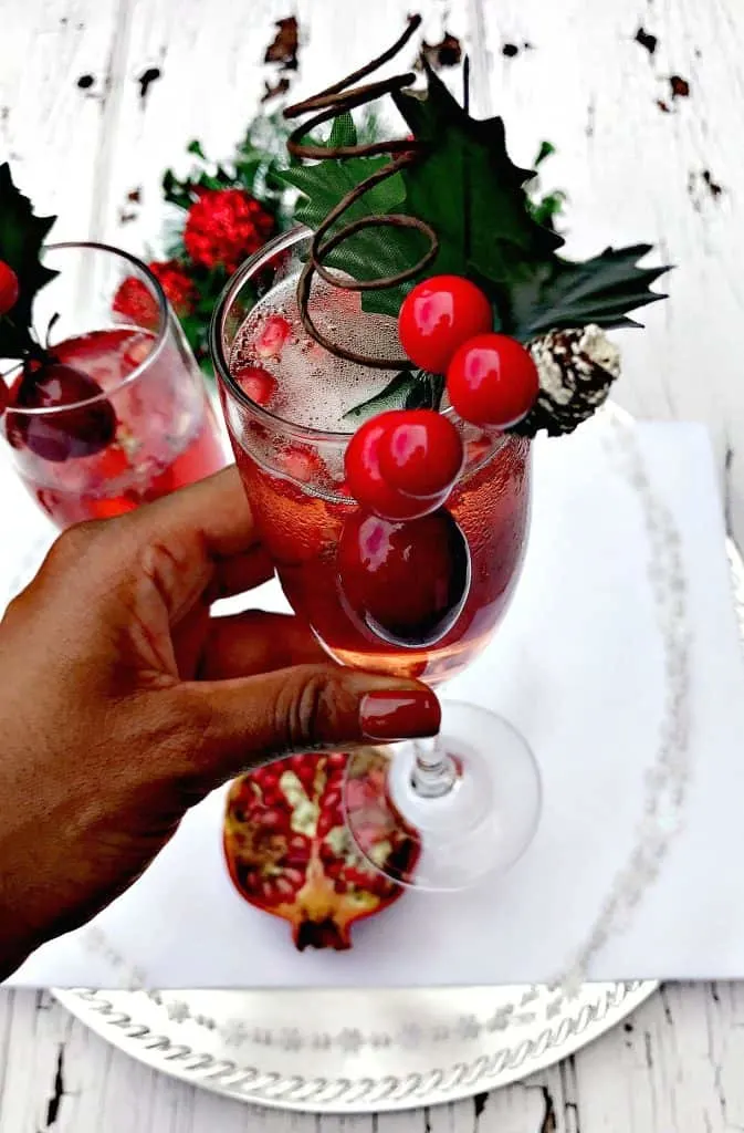 Pomegranate Holiday Mimosas