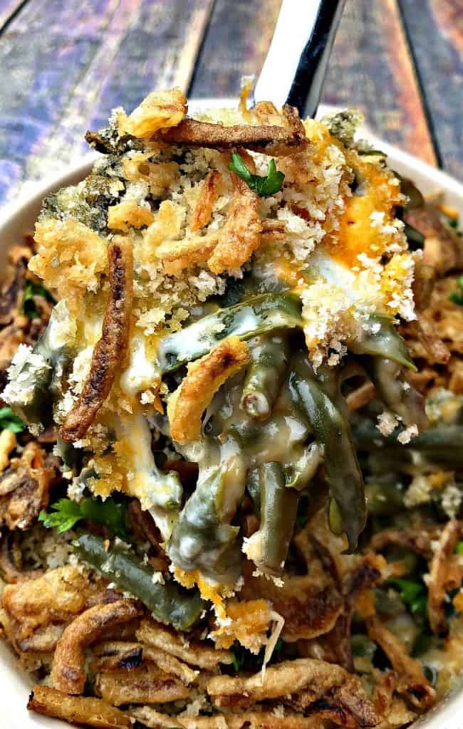 instant pot green bean casserole with cheese