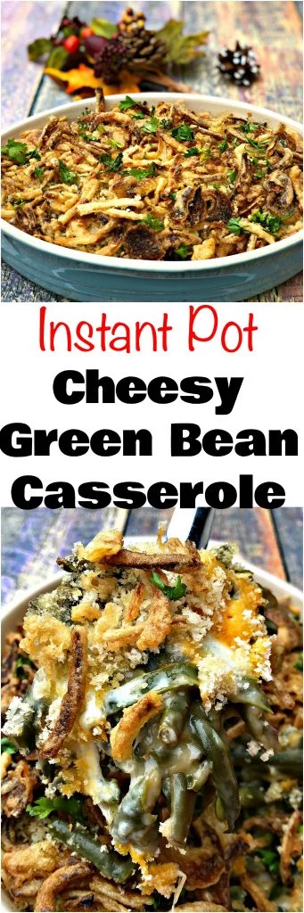 instant pot green bean casserole with cheese