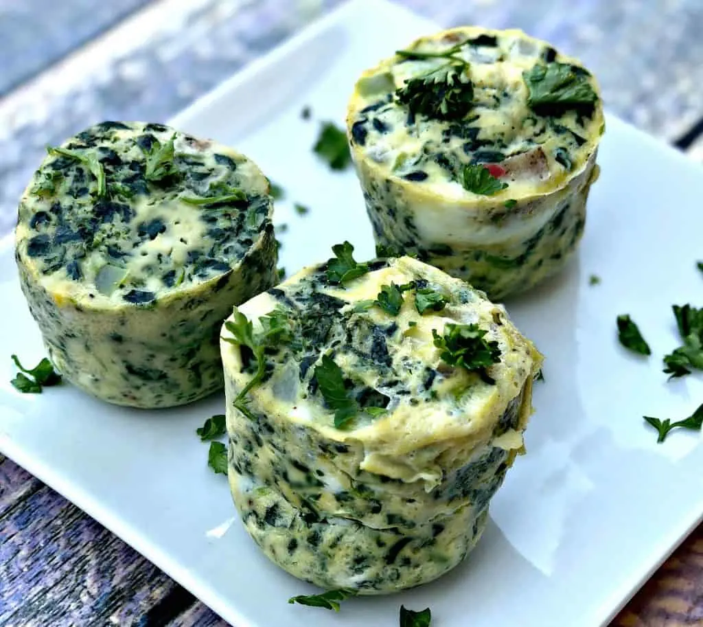 Instant Pot Low-Carb Dairy-Free Sous Vide Spinach and Chicken Sausage Egg Bites