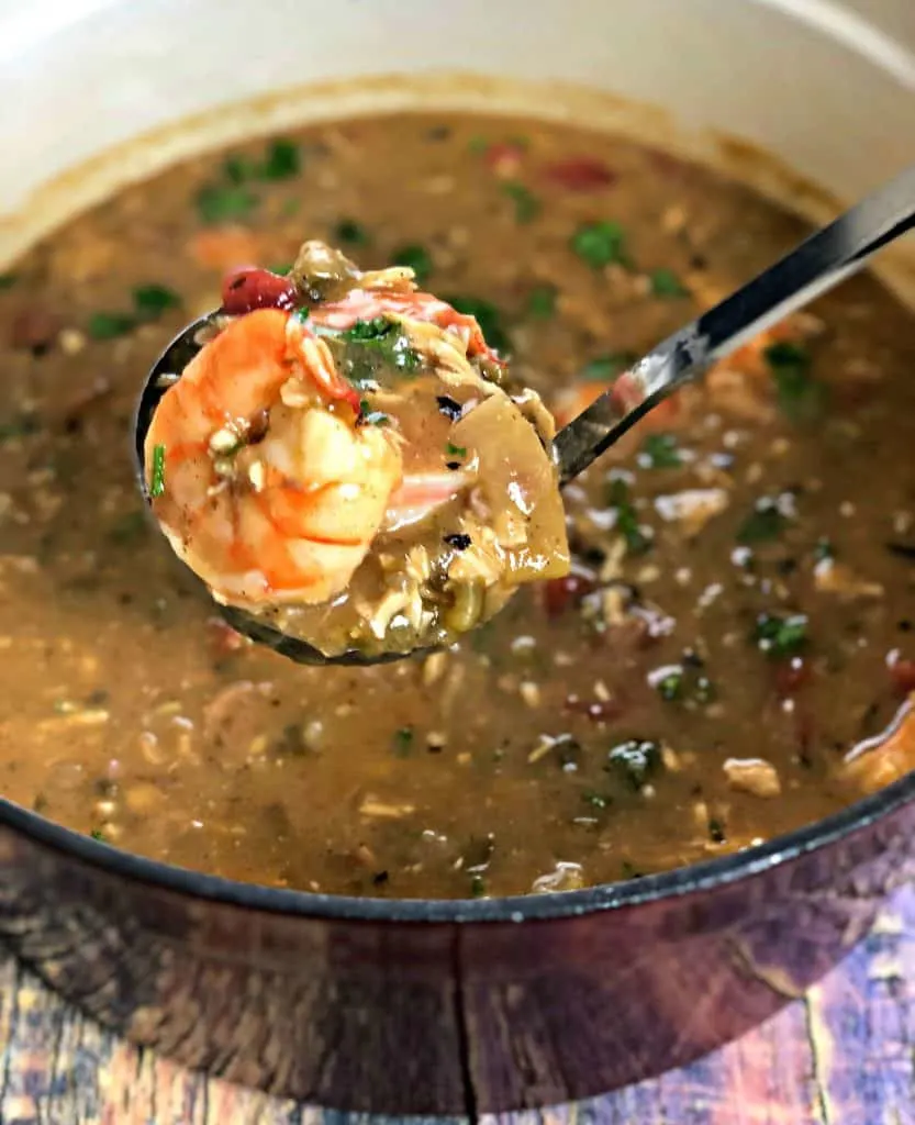 Instant Pot Louisiana Seafood, Chicken, and Sausage Gumbo