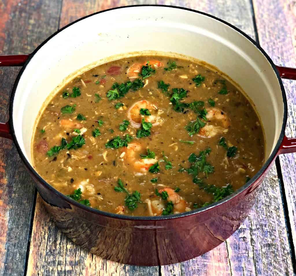 Instant Pot Louisiana Seafood, Chicken, and Sausage Gumbo