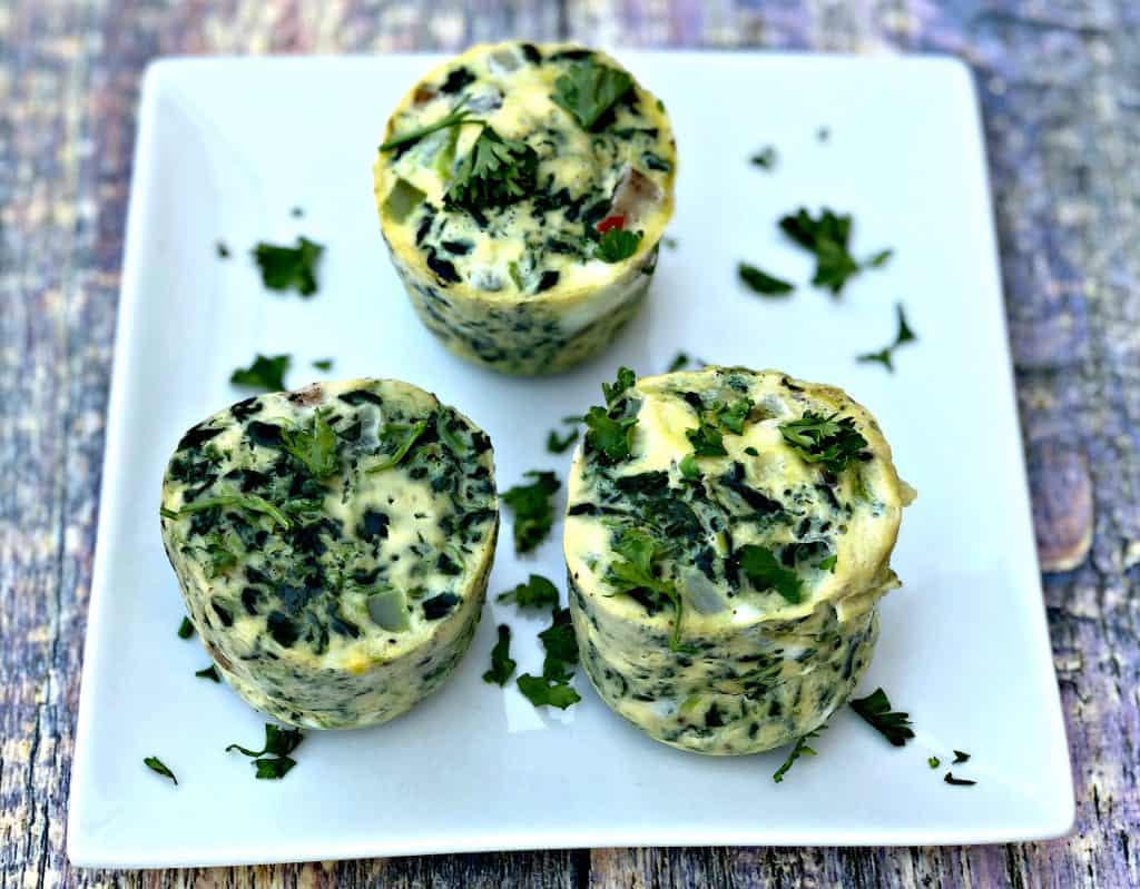 Instant Pot Low-Carb Dairy-Free Sous Vide Spinach and Chicken Sausage Egg Bites