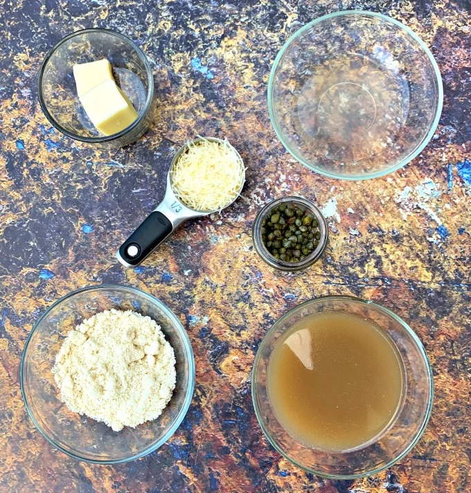 ingredients for keto lemon chicken piccata