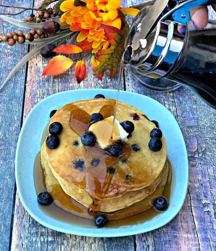 paleo gluten-free grain free blueberry pancakes