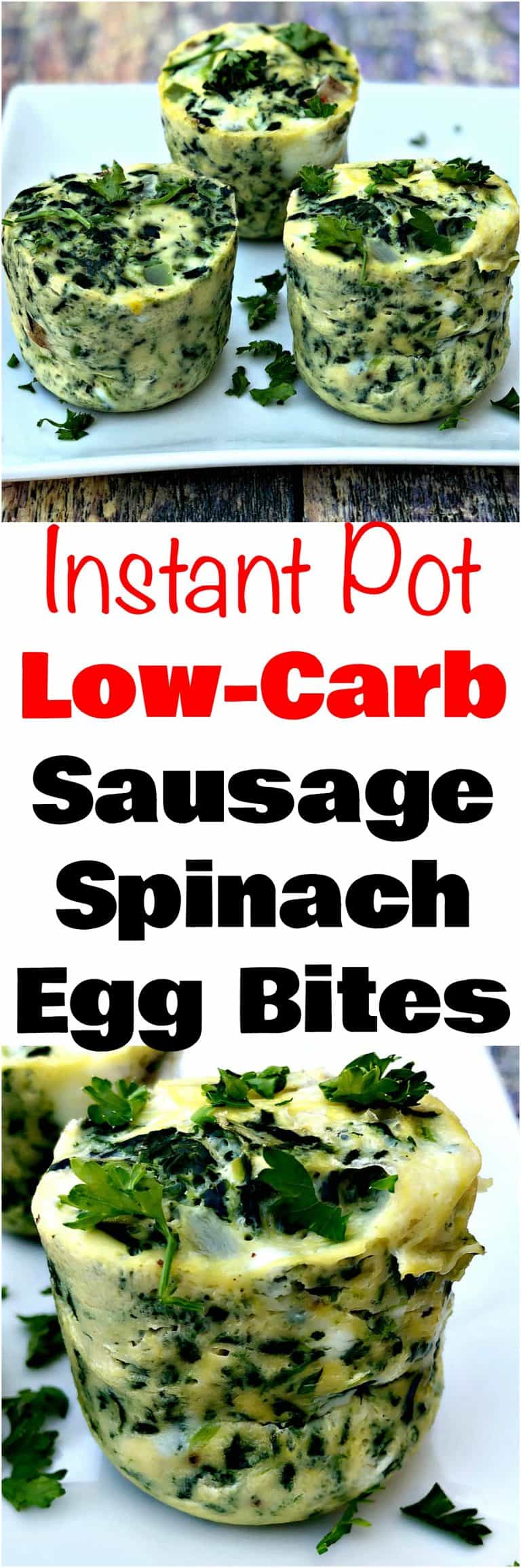 Instant Pot LowCarb DairyFree Sous Vide Spinach and Chicken Sausage