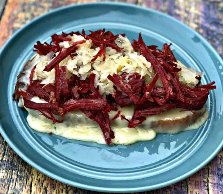 Instant Pot Corned Beef Reuben Sandwich