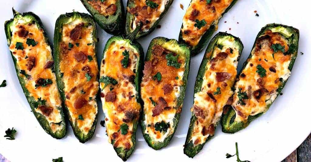 Easy Air Fryer Bacon and Cream Cheese Stuffed Jalapeno Poppers