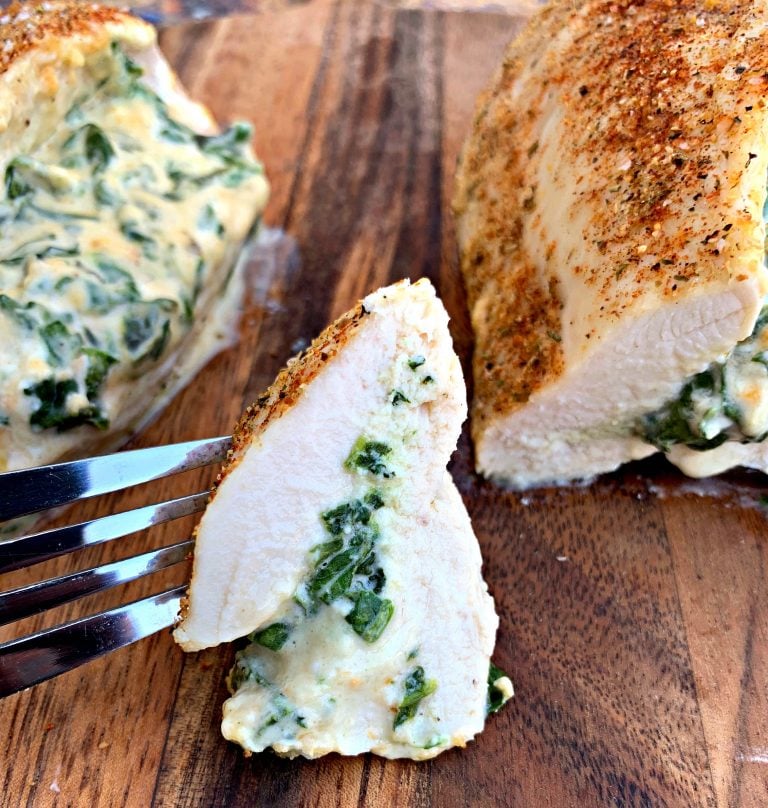 Spinach Cream Cheese Stuffed Chicken Breast