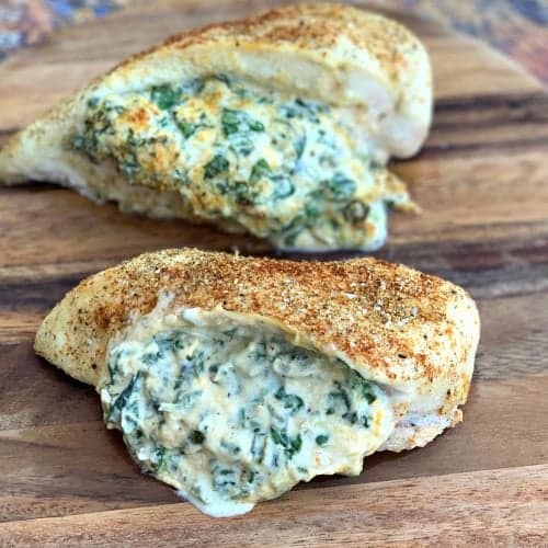 Spinach Cream Cheese Stuffed Chicken Breast