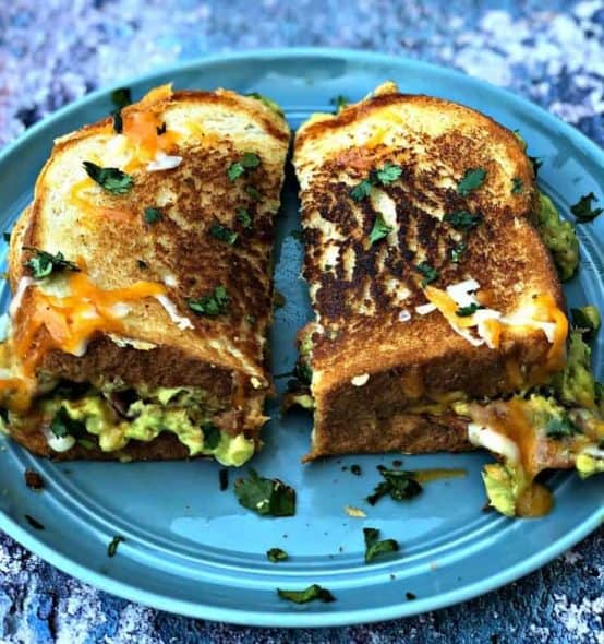 Brandi Crawford Pepperidge Farm header Grown-Up Guacamole Bacon Grilled Cheese Sandwich