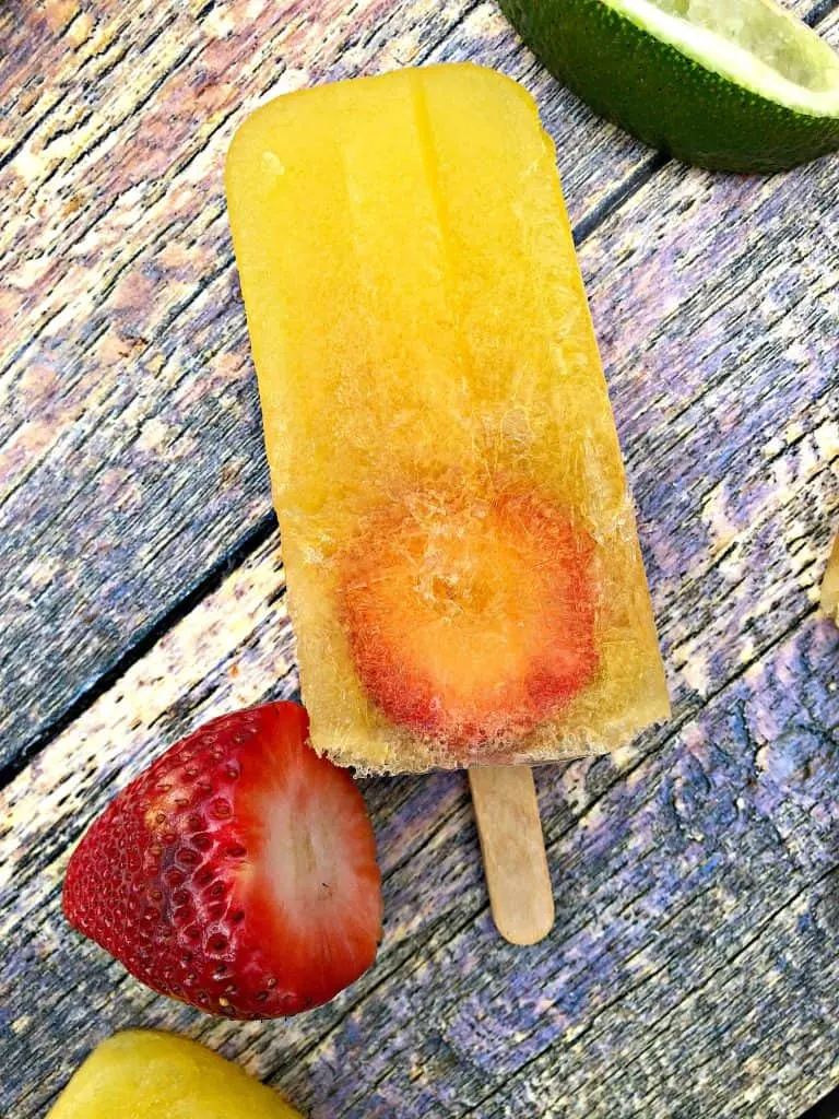 Strawberry Margarita Ice Pops : Recipes : Cooking Channel Recipe