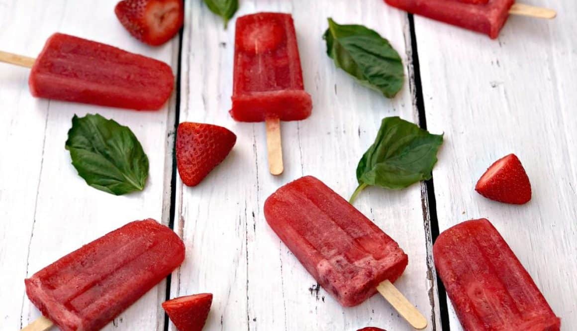 Frozen Berry Rose' Wine (Frose') Alcoholic Popsicles