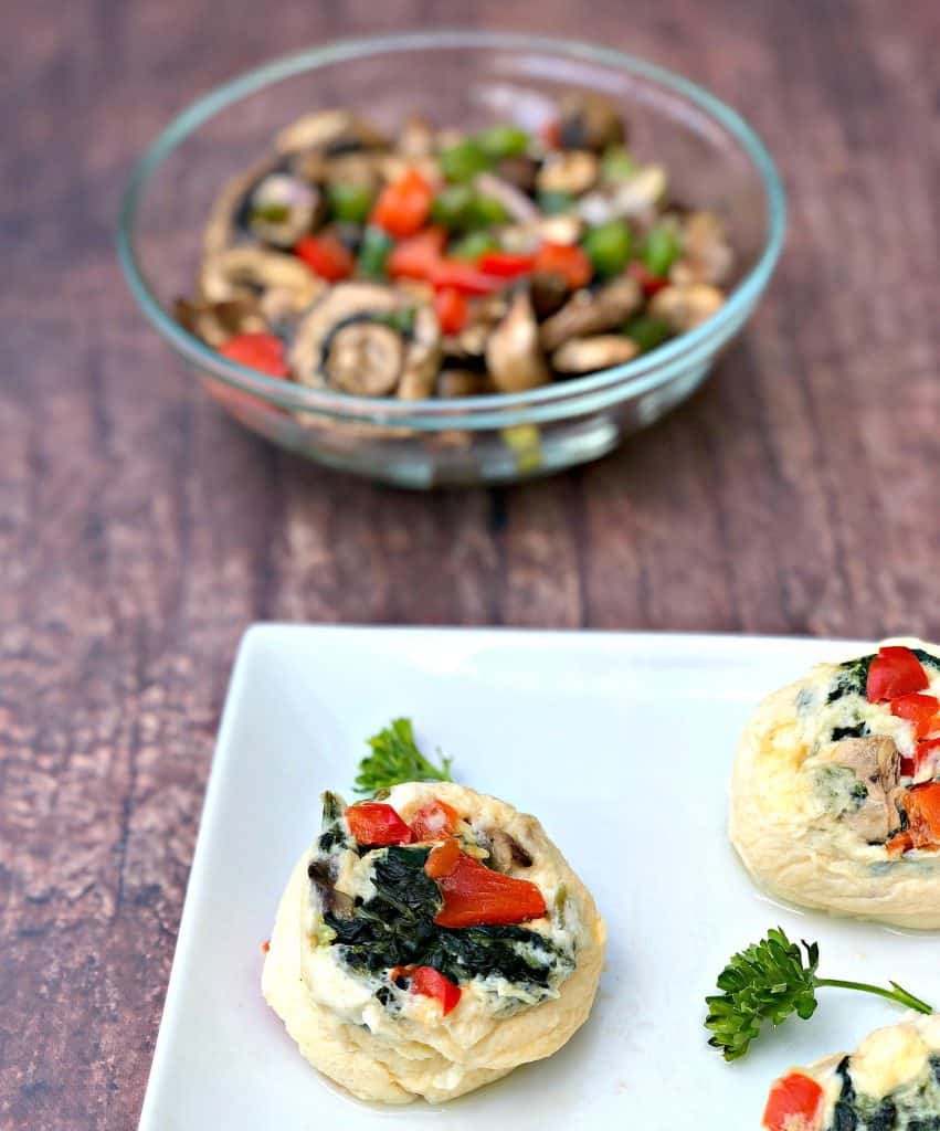 Keto Low-Carb Egg White Omelet Vegetable Bites