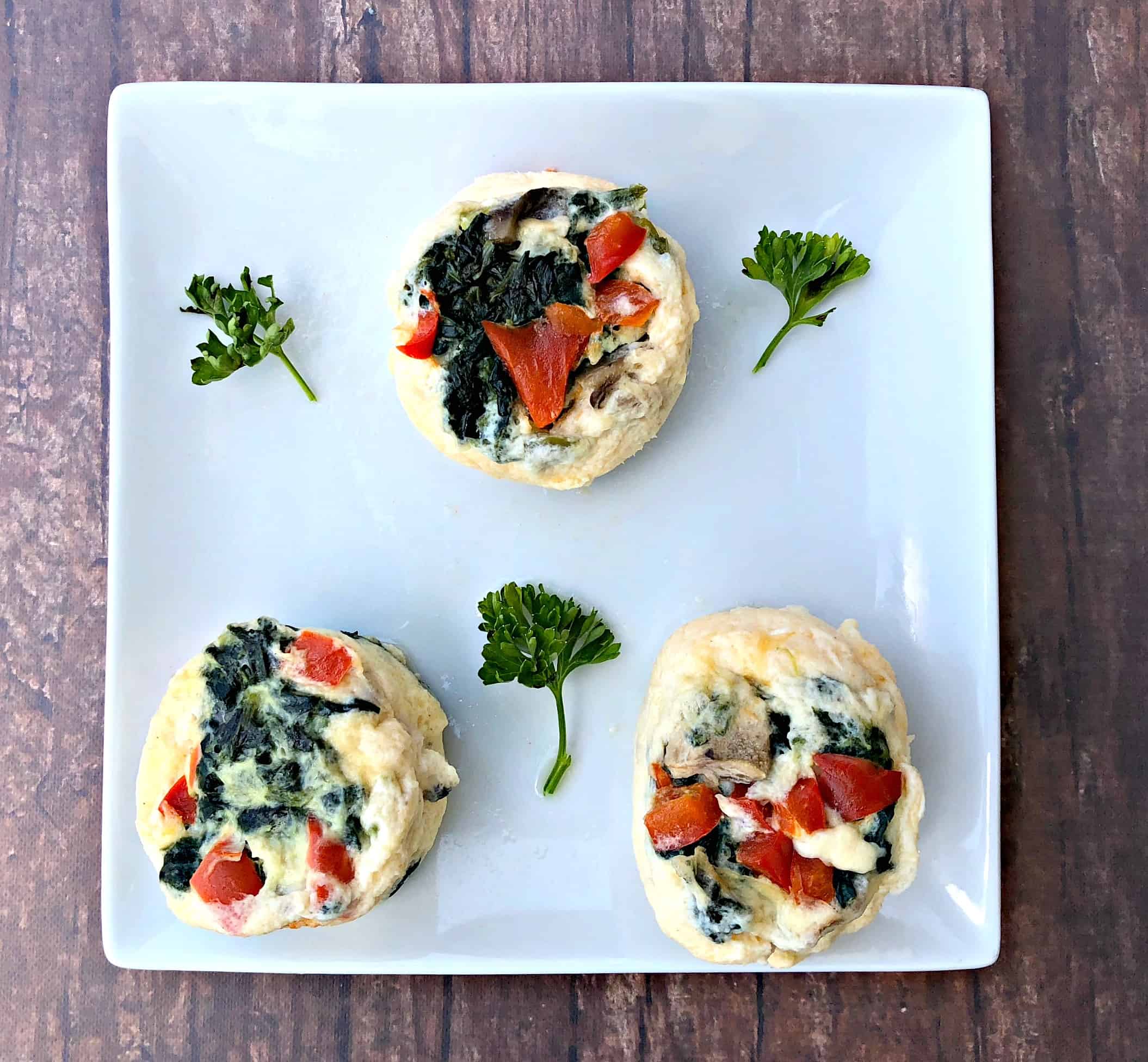 Keto LowCarb Egg White Omelet Vegetable Bites