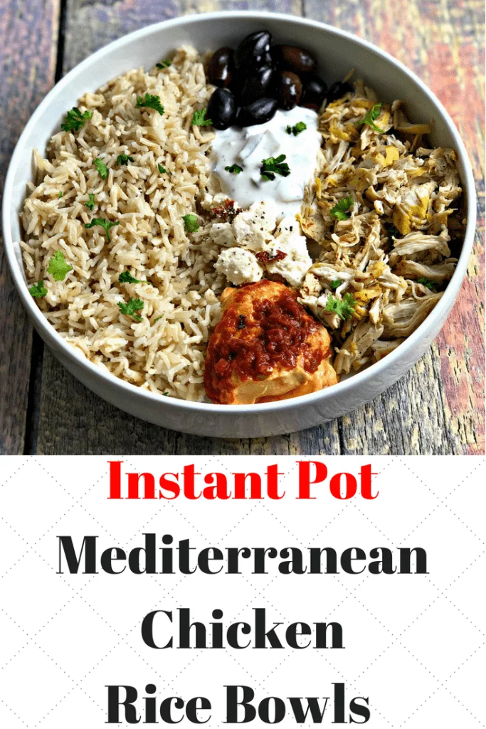 instant pot chicken and rice bowls