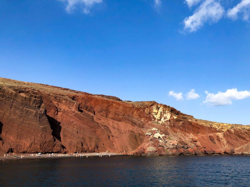 santorini red beach