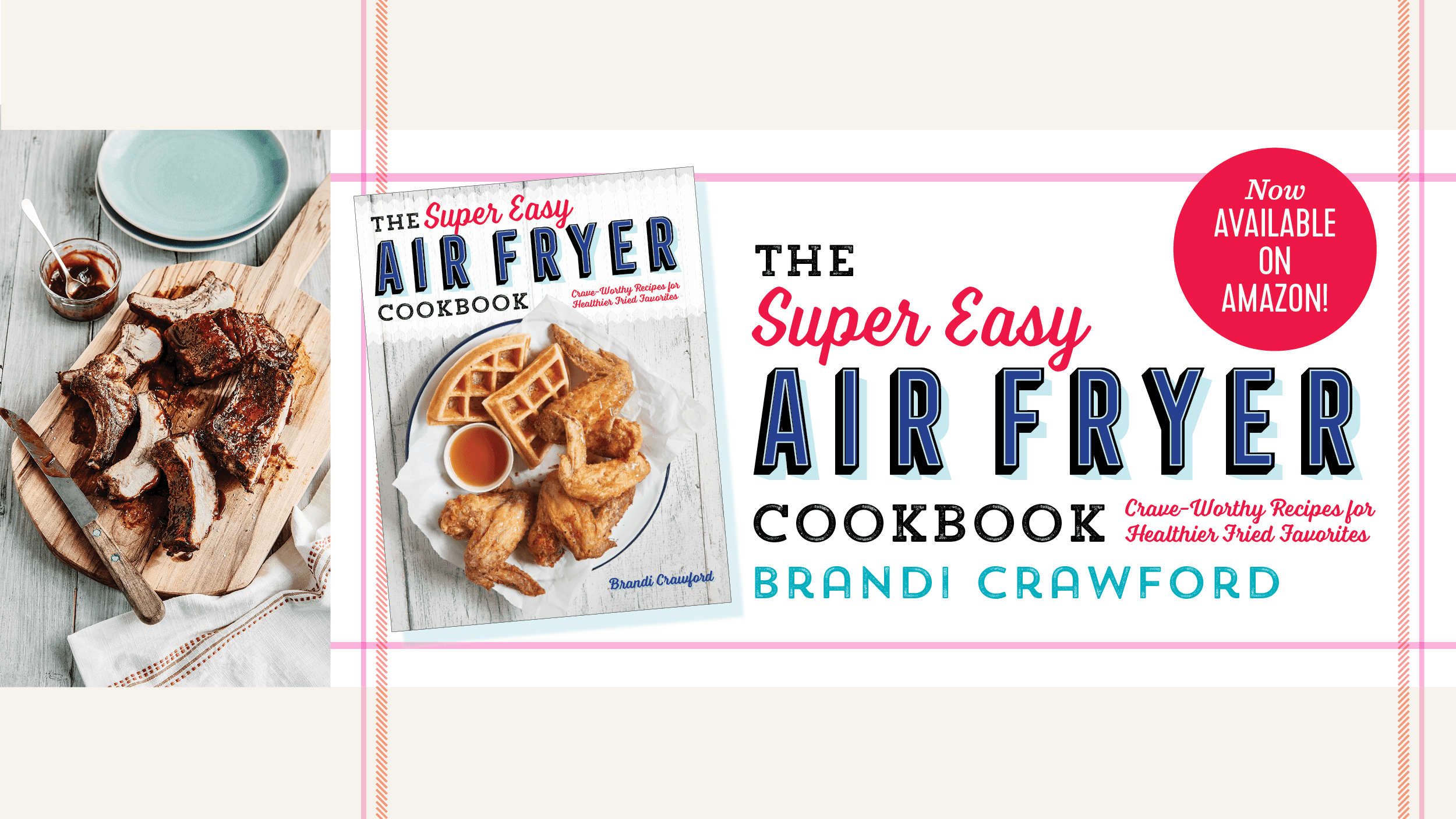 super easy air fryer cookbook banner