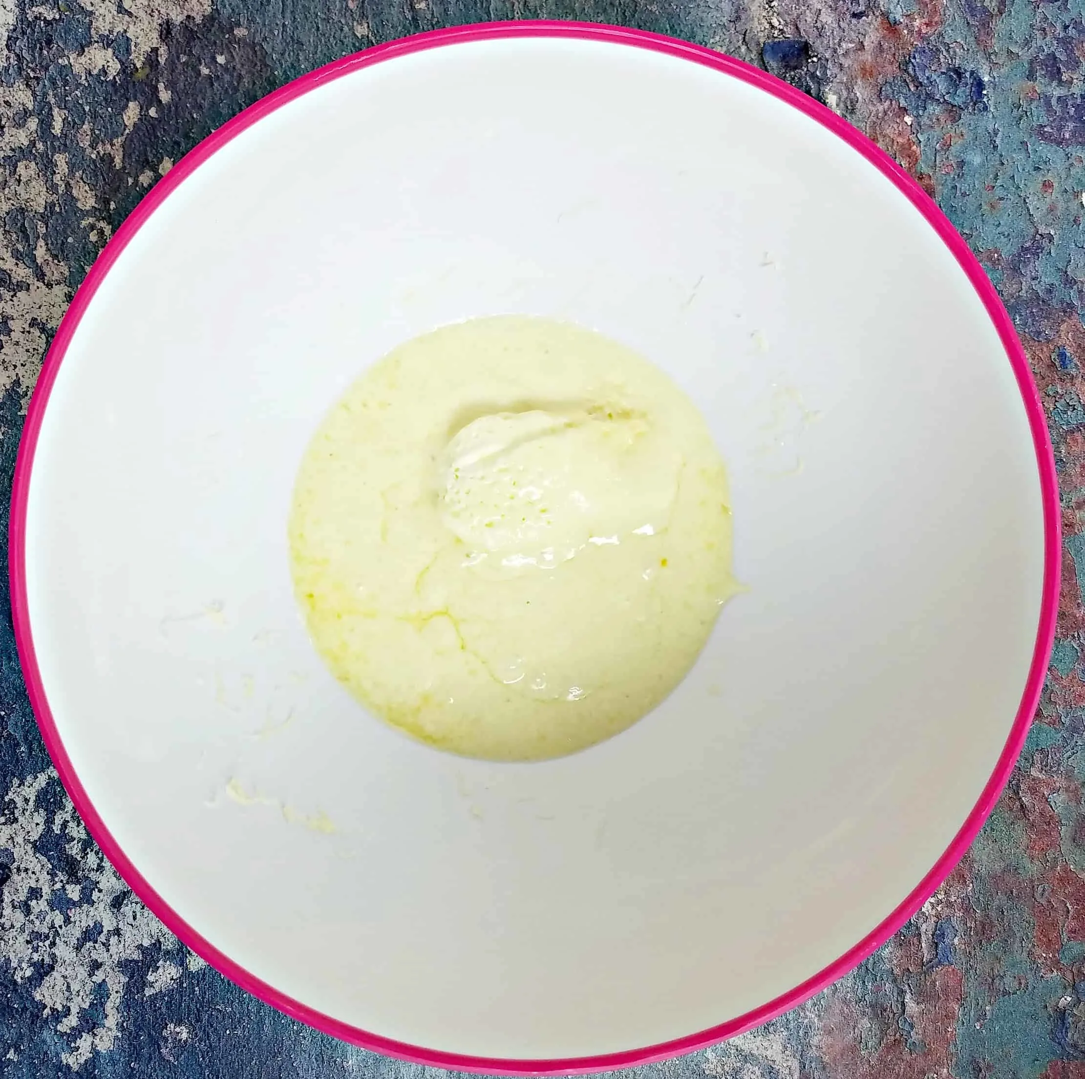 keto fathead pizza crust ingredients in a mixing bowl