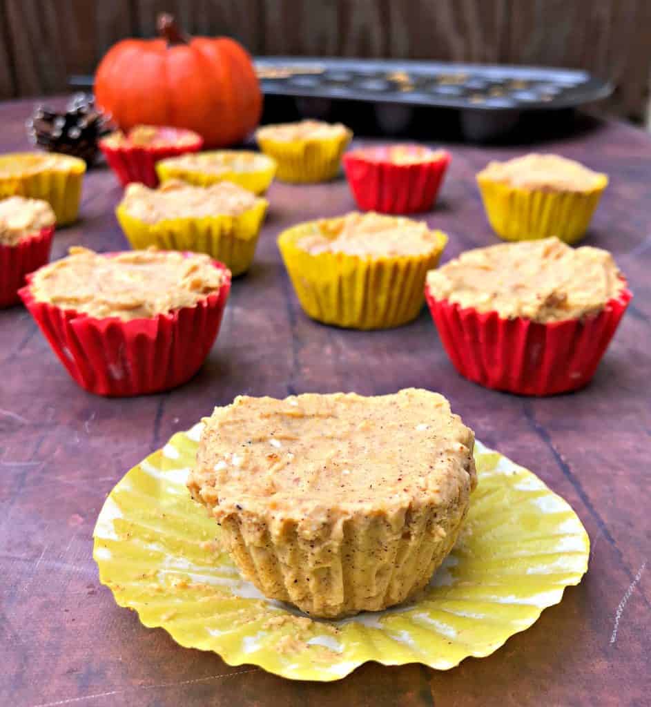 pumpkin spice bombs in yellow and red wrappers