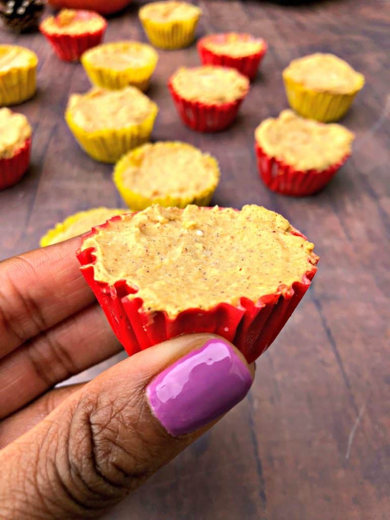 pumpkin spice bombs in yellow and red wrappers