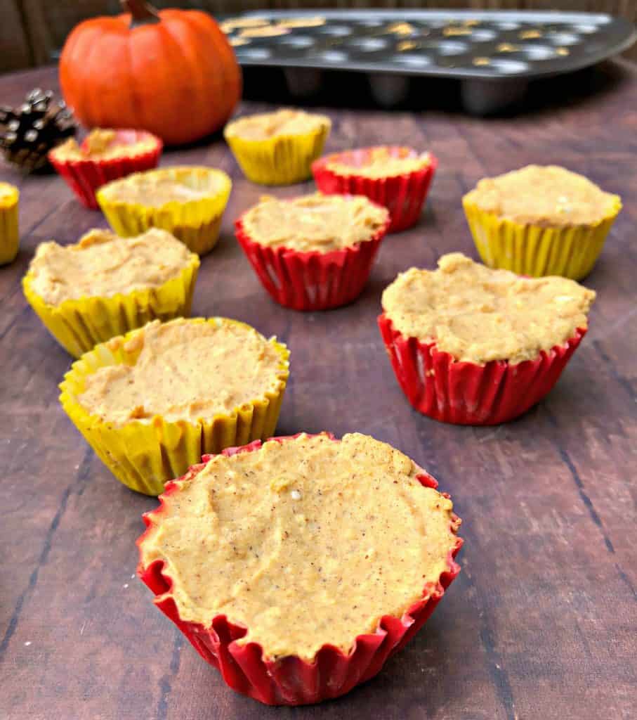 pumpkin spice bombs in yellow and red wrappers