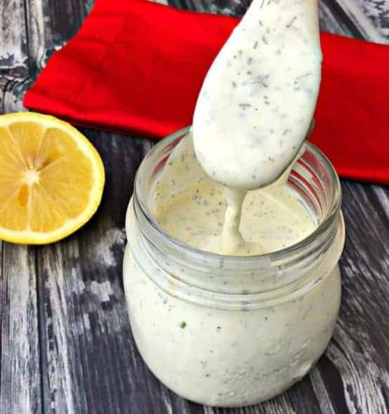keto ranch dressing keto ranch dressing with a spoon