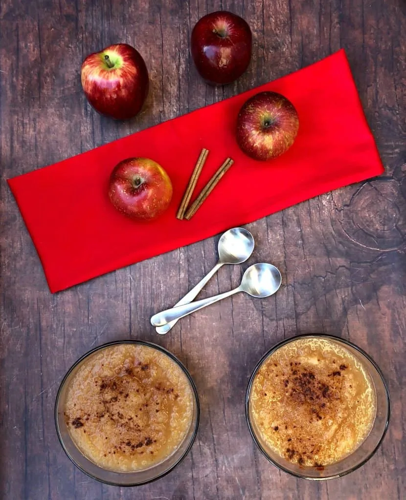 instant pot applesauce with fresh apples and cinnamon