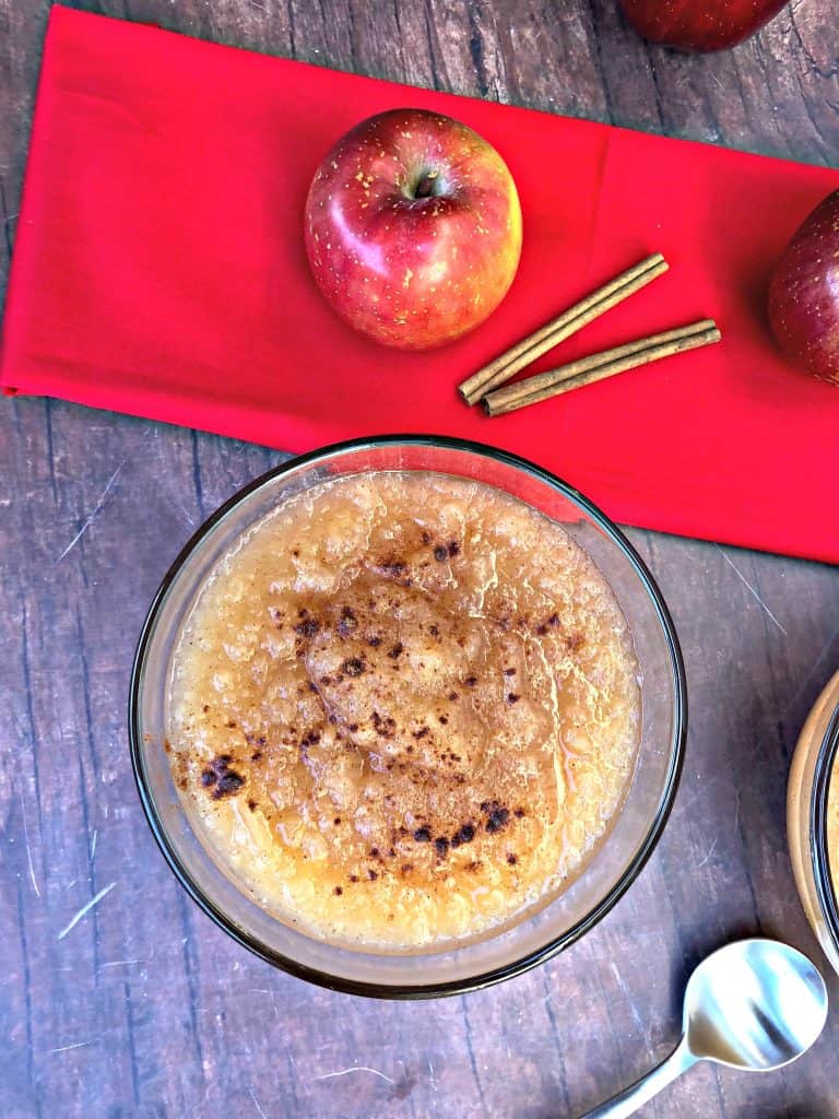 instant pot applesauce with fresh apples and cinnamon