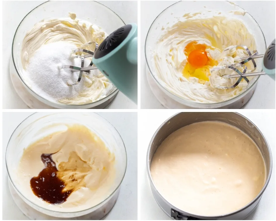 Low-Carb Sugar-Free Keto Cheesecake is a quick and easy ketogenic dessert recipe that is practically carb free and perfect for keto diets and a ketosis lifestyle. This is the best cheesecake recipe and has a delicious gluten-free almond flour crust. You can also prepare the recipe crustless with no crust. cheesecake in pan
