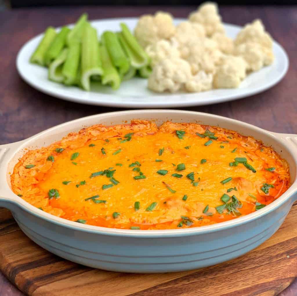 Slow Cooker Crockpot Buffalo Chicken Dip + VIDEO