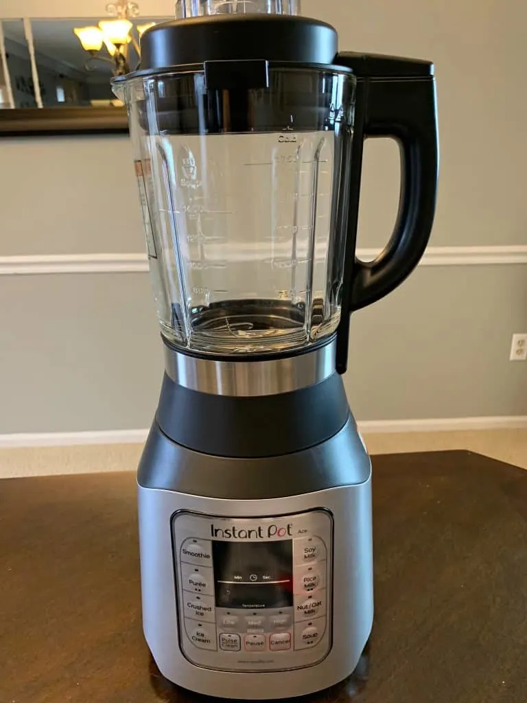 instant pot ace 60 cooking blender on a table