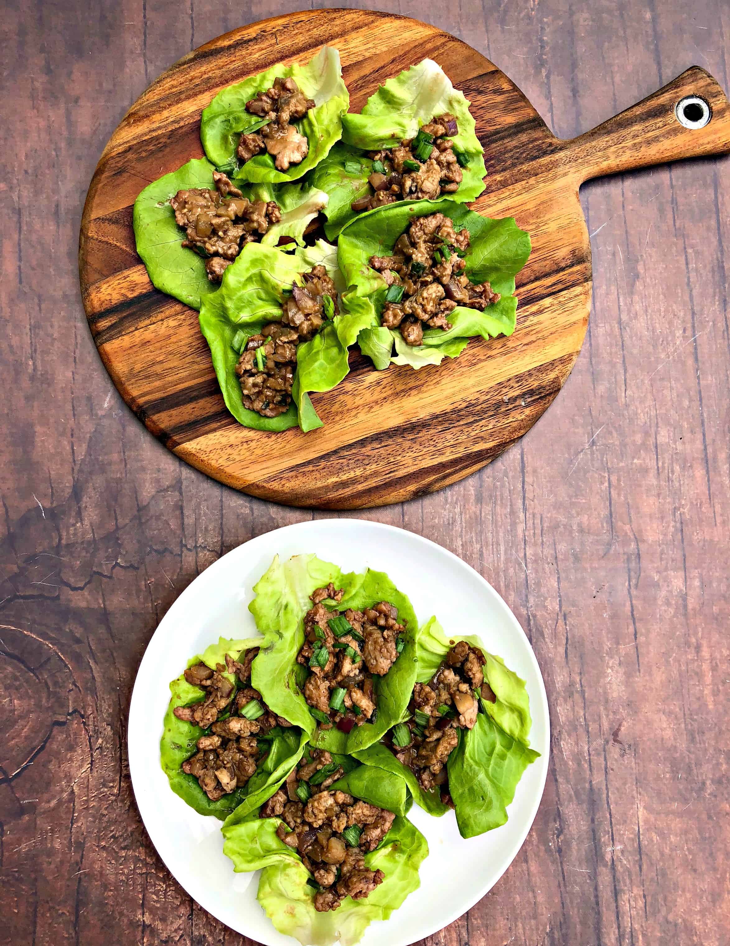 Easy, Keto LowCarb PF Chang’s Chicken Lettuce Wraps with {VIDEO}