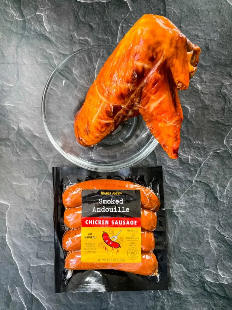 cajun andouille sausage in a package