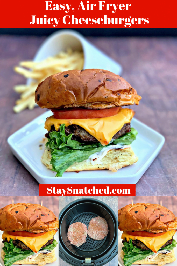 air fryer juicy burgers