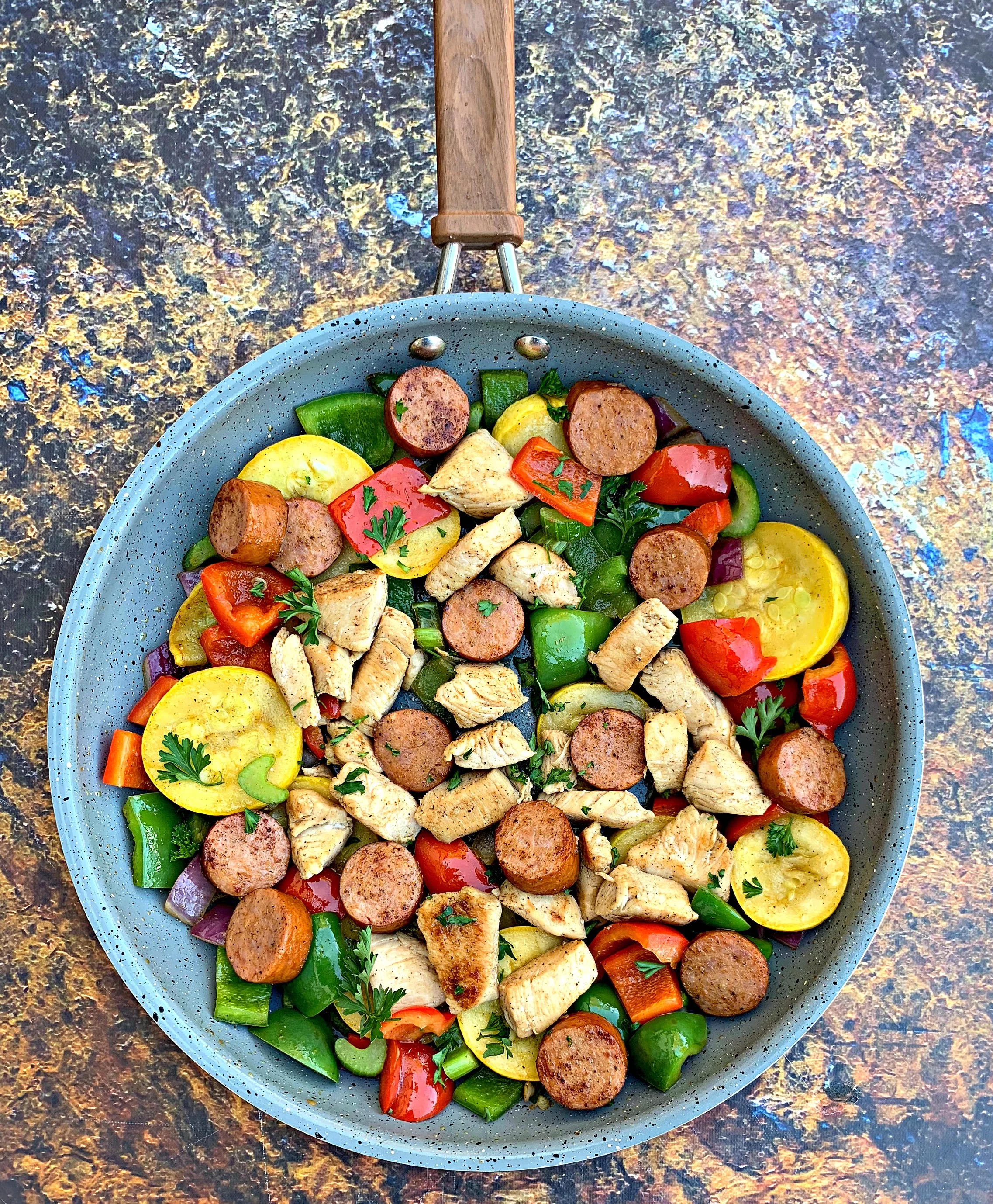 Chicken Sausage and Vegetable Skillet