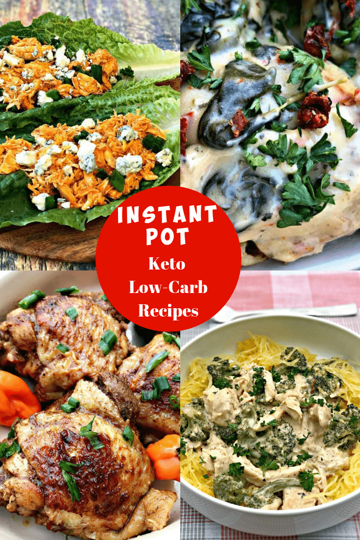 instant pot low carb keto recipes for dinner photo collage