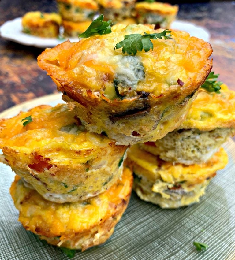 Keto Low-Carb Egg Muffins (Bites) + {VIDEO}
