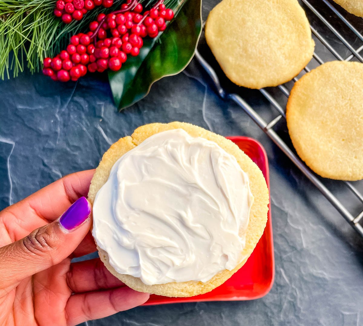 Easy Keto Low Carb Soft Cream Cheese Sugar Cookies Video