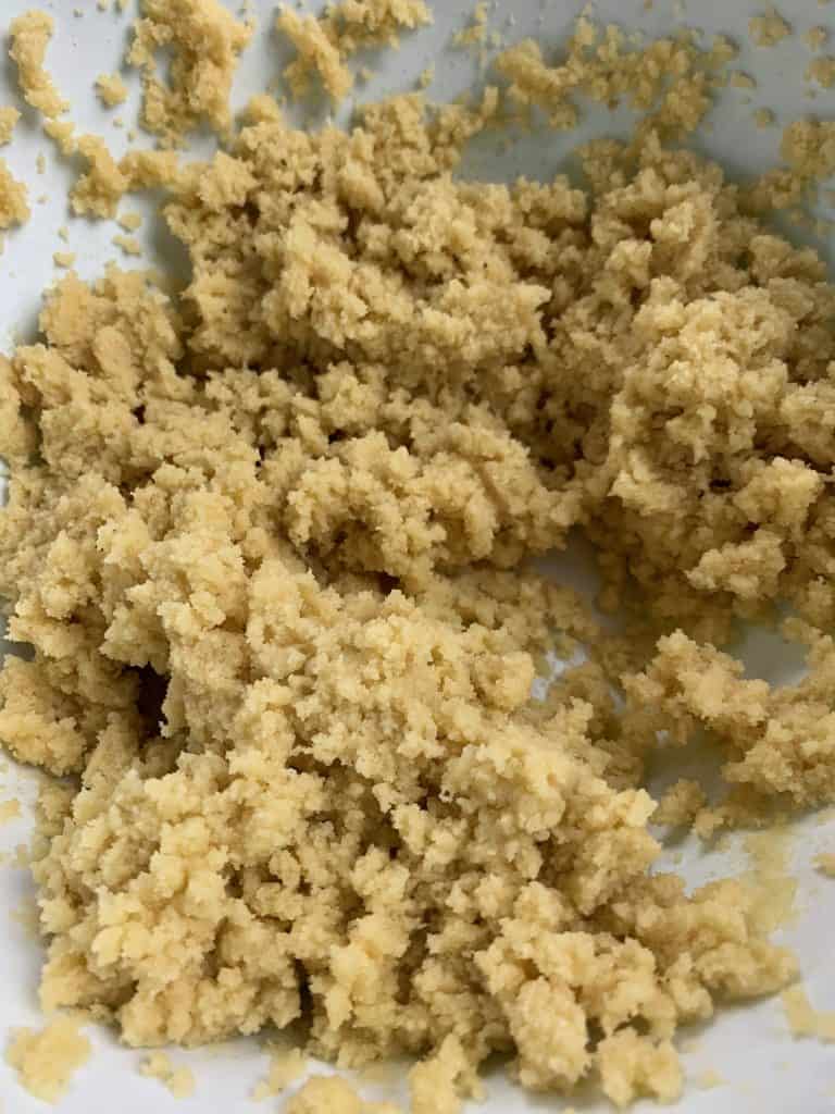 ingredients for keto low carb gluten free sugar cookie dough