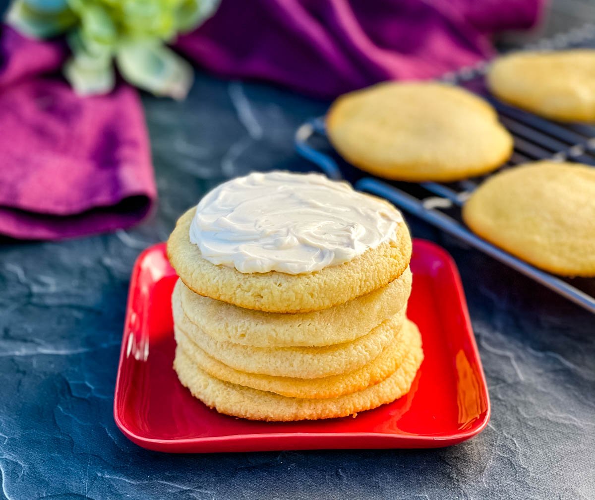 Easy Keto Low Carb Soft Cream Cheese Sugar Cookies Video