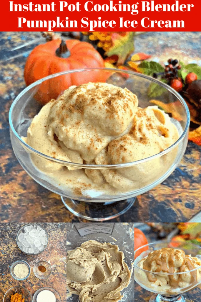 Instant Pot Cooking Blender Keto Low Carb Pumpkin Spice Ice Cream