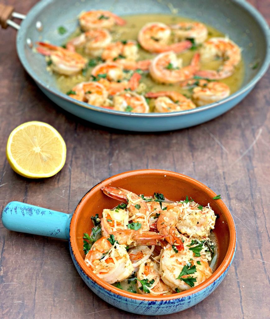 Easy Keto Low-Carb Red Lobster Copycat Garlic Shrimp Scampi