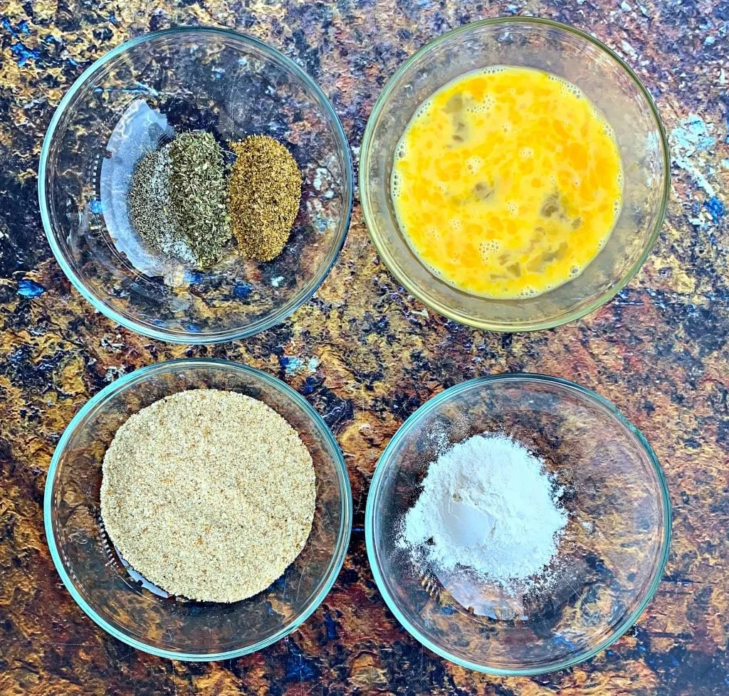 egg flour and seasonings for air fryer chicken nuggets