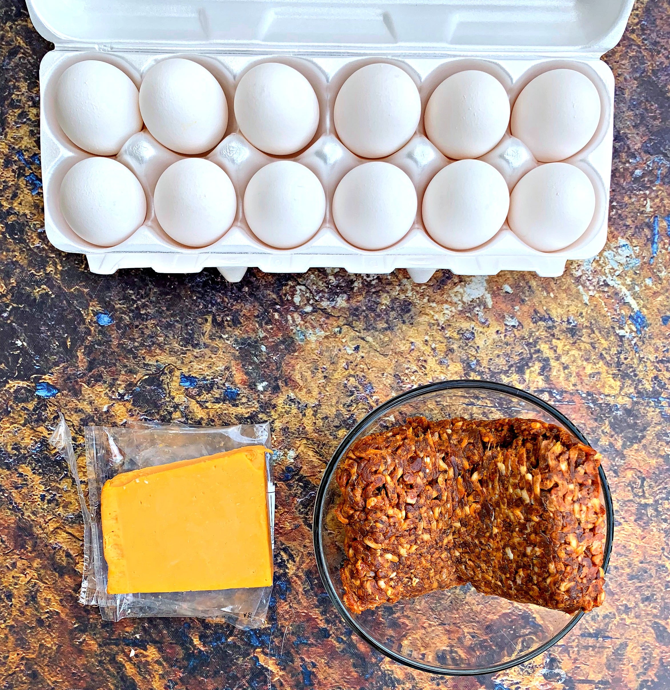 Easy Keto LowCarb Eggs, Cheese, and Chorizo Sausage Breakfast Meal Prep